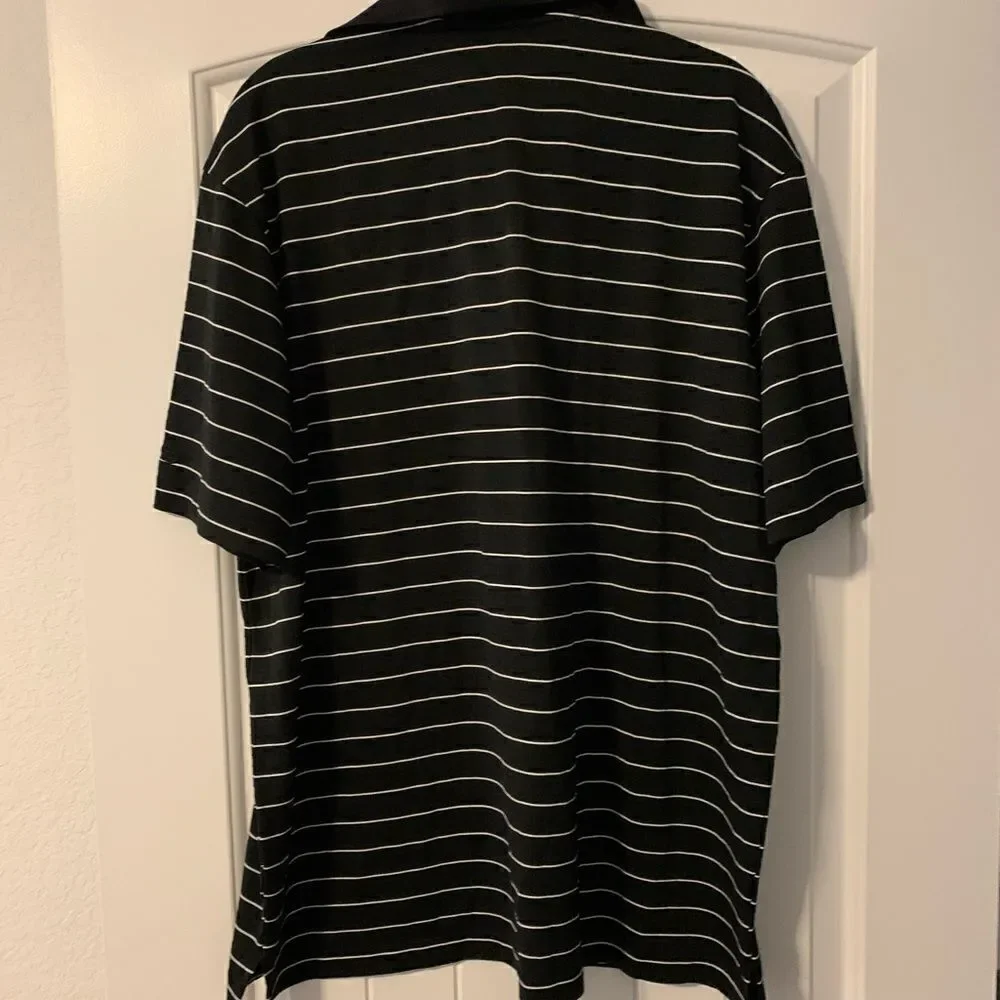 Champion-Men’s Golf Polo Striped Short Sleeve Shirt Size Large
